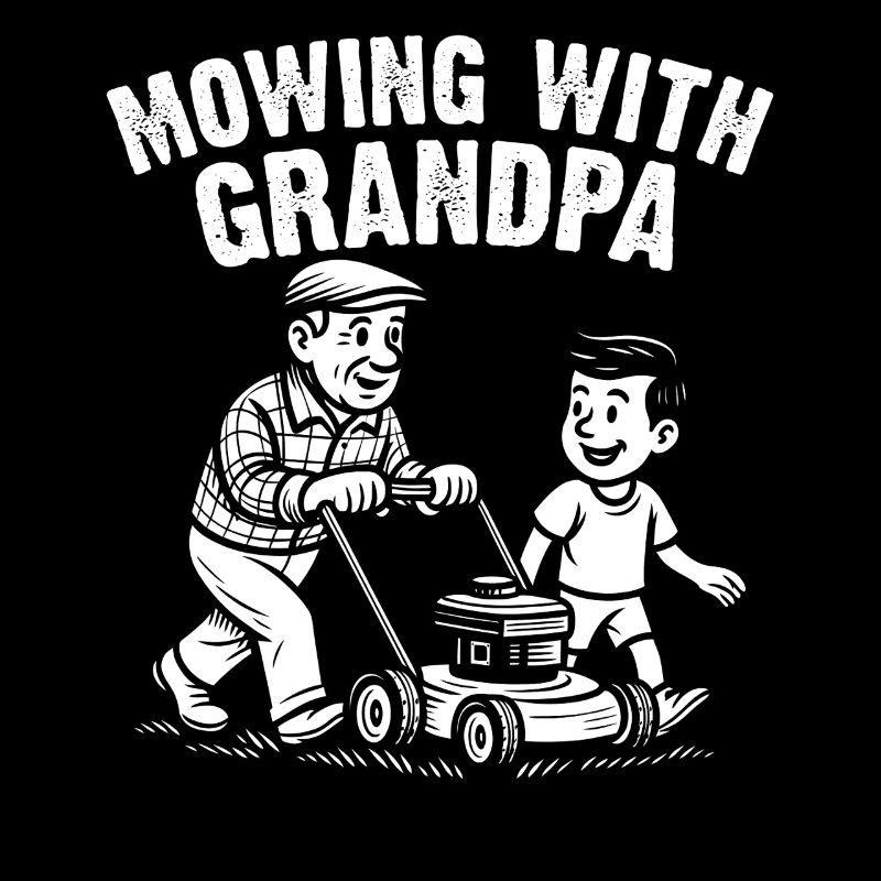 Mowing With Grandpa