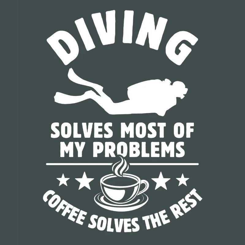 Diving solves most of my Problems Kaffee Geschenk