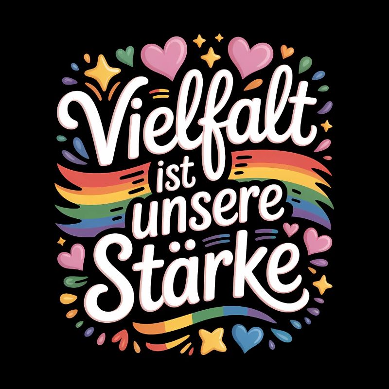 La diversité est notre force Rainbow LGBTQ Pride