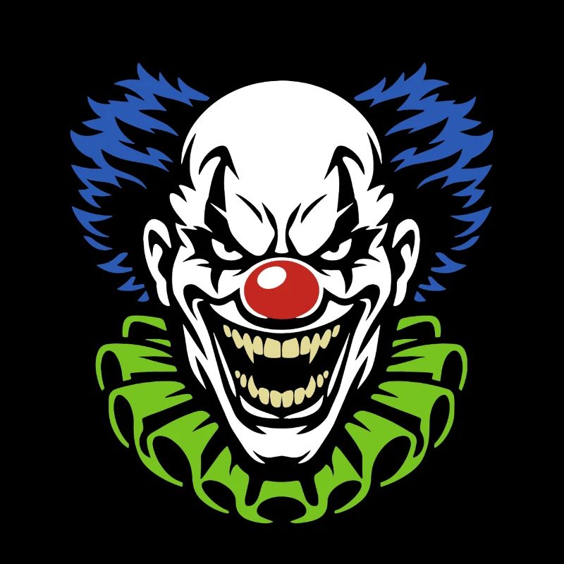Dämonischer Clown mit grimmigem Grinsen Kostüm