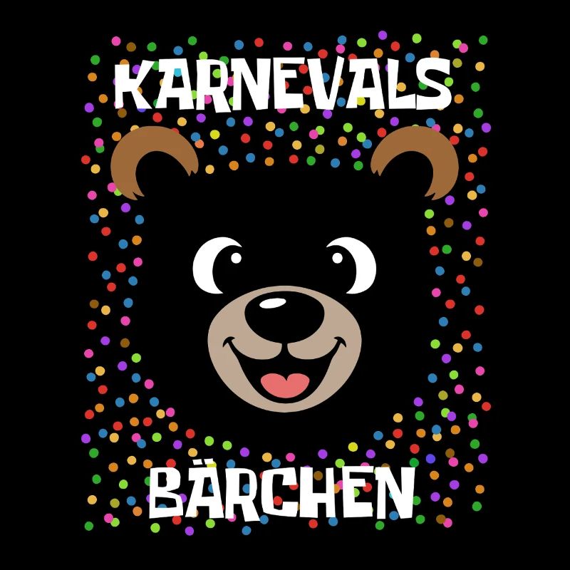 Karnevals Bärchen | Big Face Kostüm Verkleidung