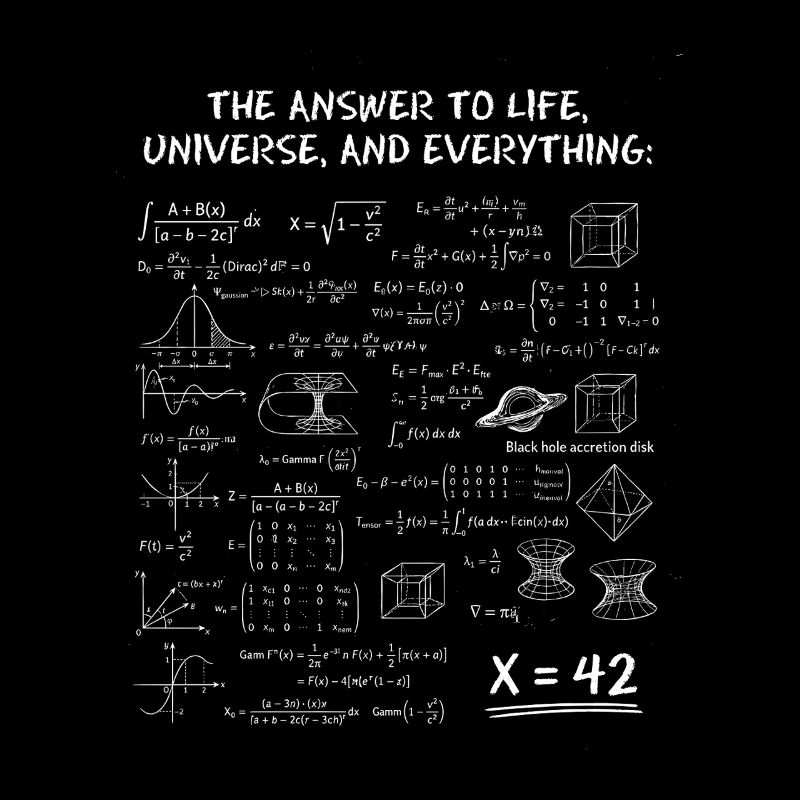 Die Antwort auf alles – Science Nerd Design