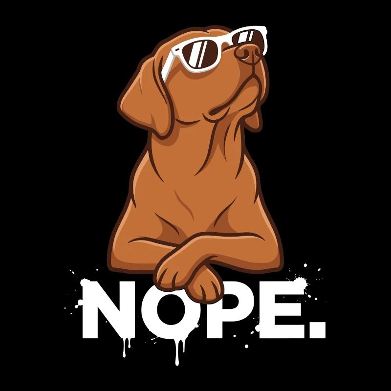 Cool Foxred Labrador: Nope Statement
