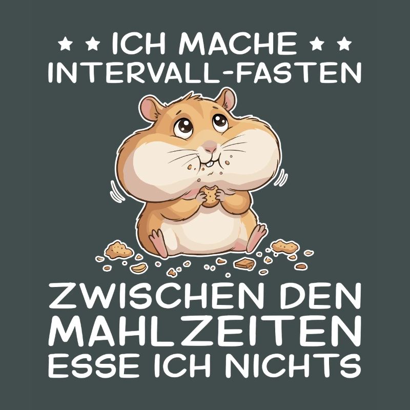 Funny hamster: intermittent fasting between snacks