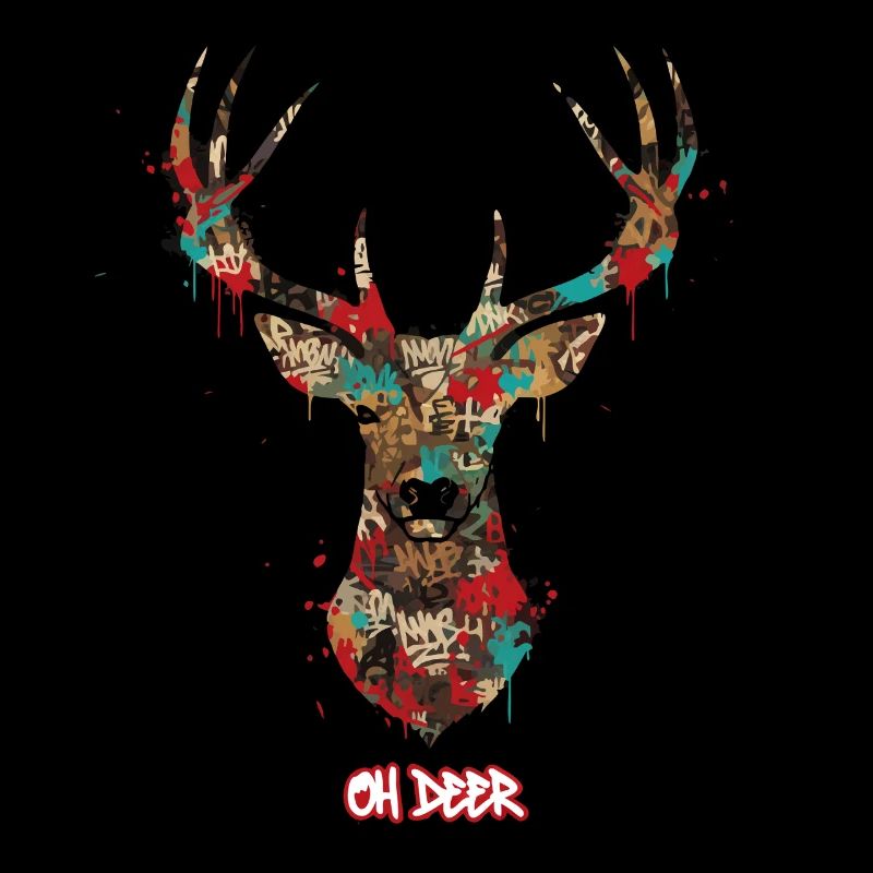 Deer Graffiti