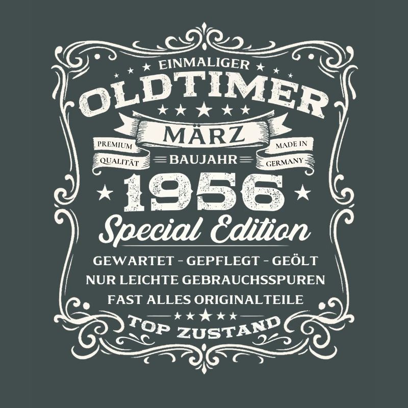 70. Geburtstag Geschenk Mann Oldtimer März 1956