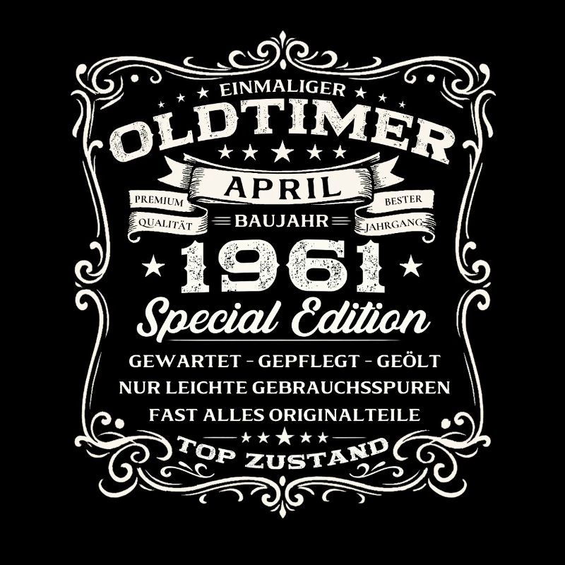 65. Geburtstag Geschenk Mann Oldtimer April 1961