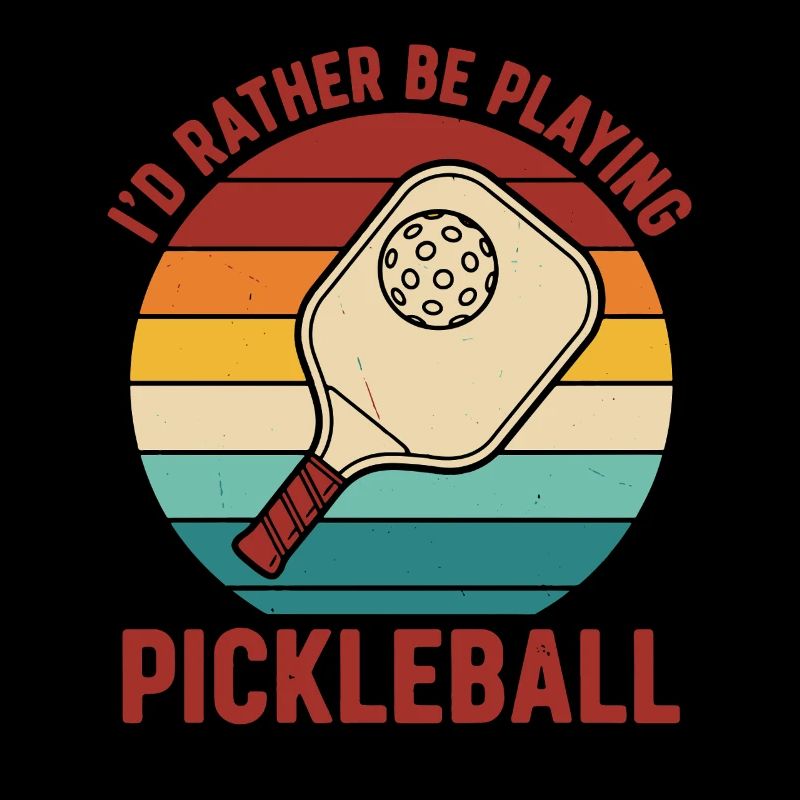 Pickleball Id Rather Be Playing Funny Player Love