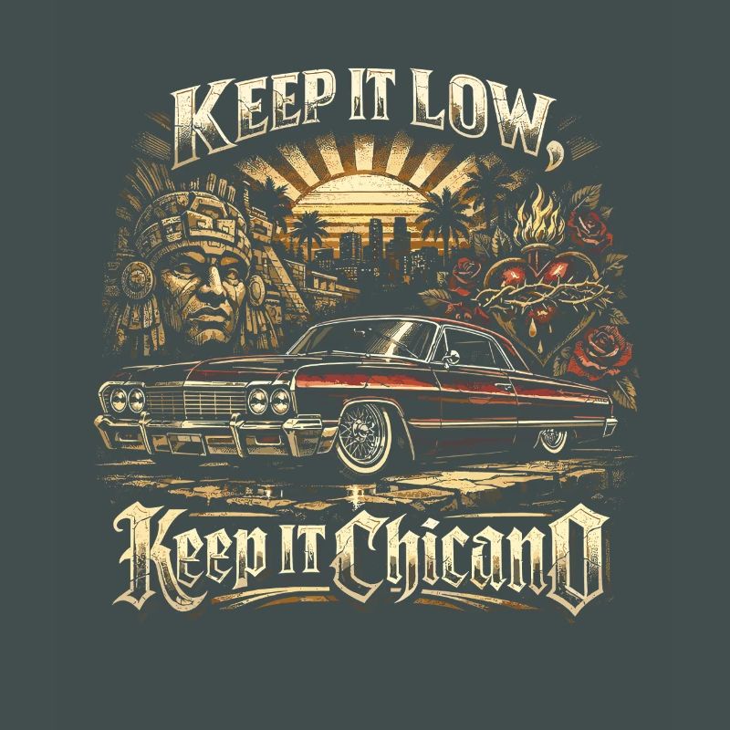 Lowrider Auto Keep It Low Keep It Chicano