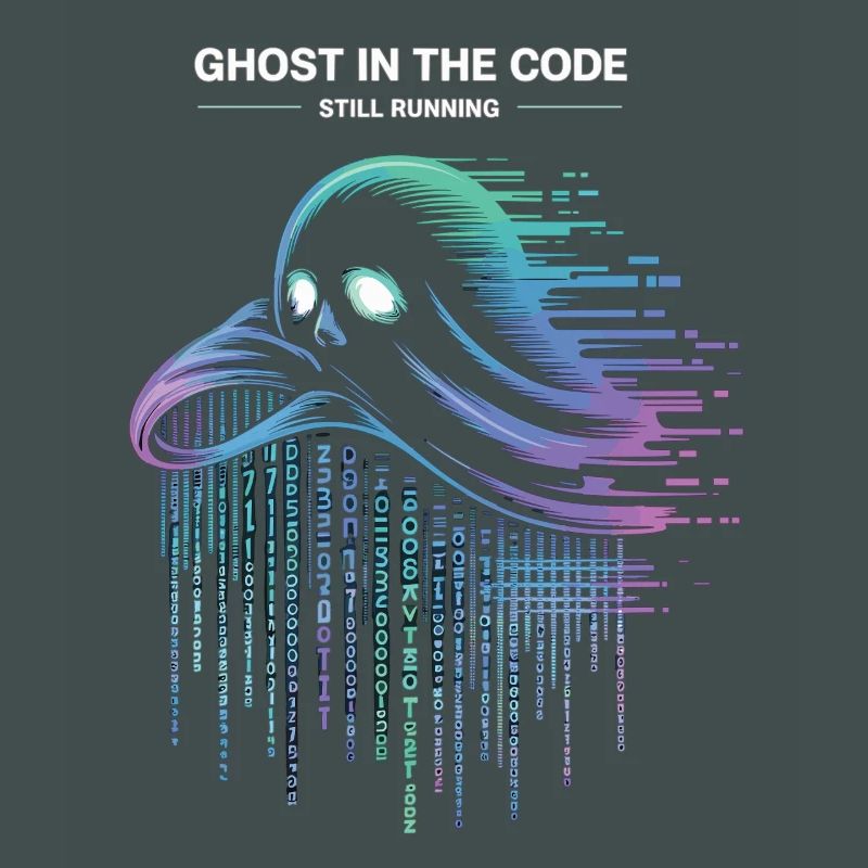 Ghost in the Code T-Shirt Programmer IT Nerd