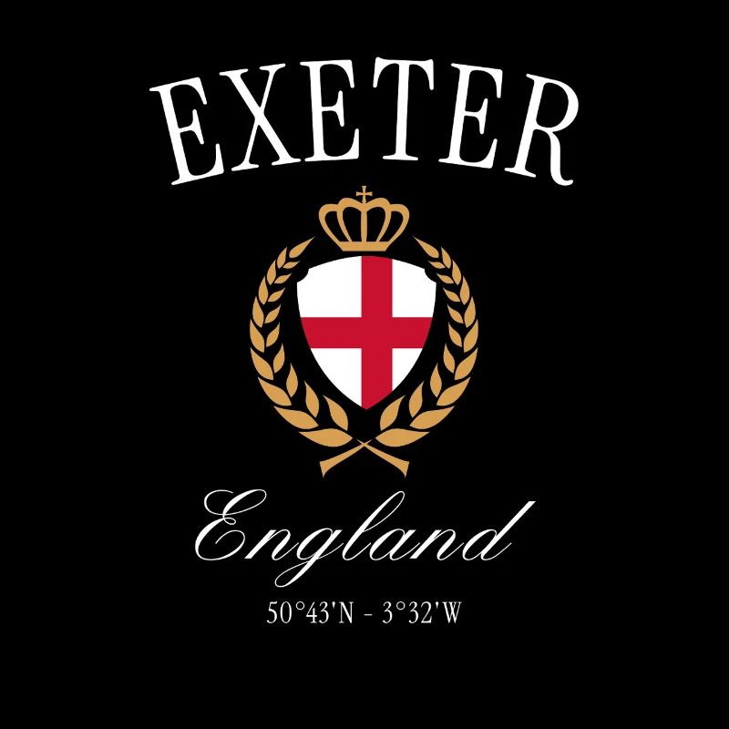 Exeter England Wappen Krone – Reise Souvenir