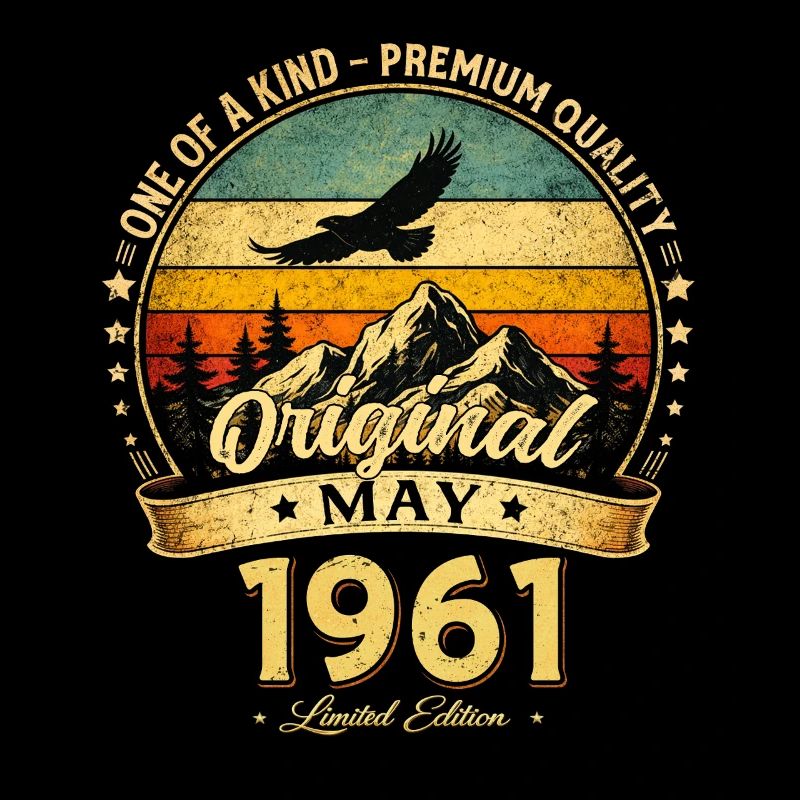 65. Geburtstag Geschenk Mann Original Mai 1961