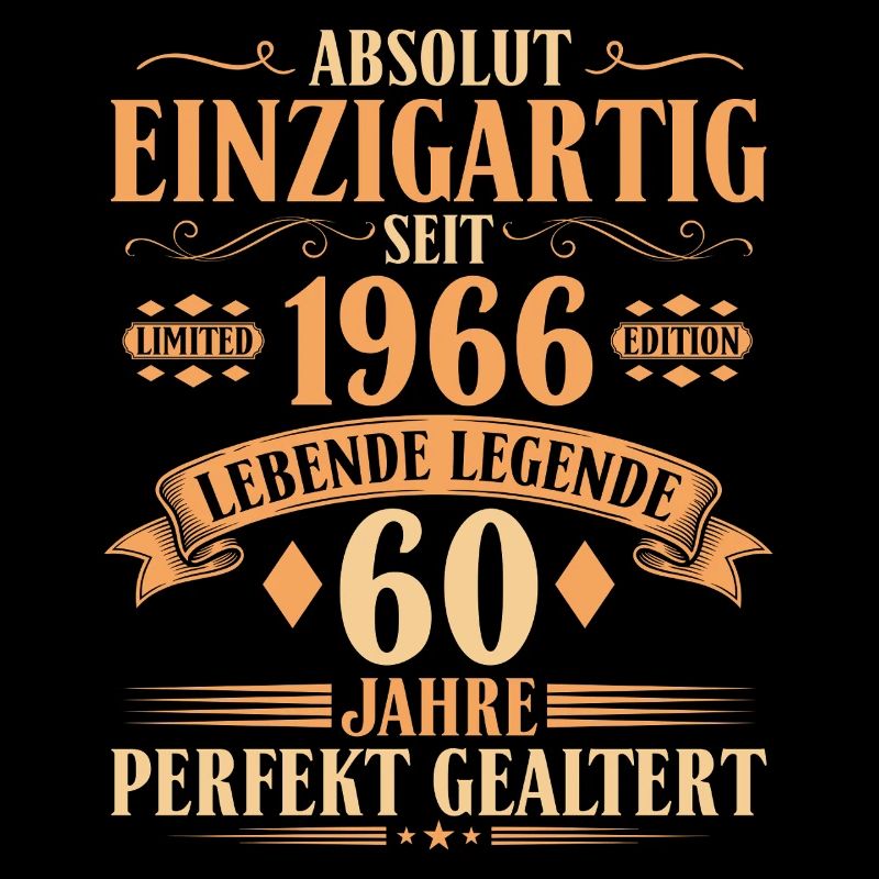 Einzigartig seit 1966 - 60. Geburtstag Vintage