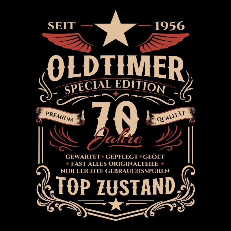 70. Geburtstag Geschenk Mann Oldtimer Vintage 1956