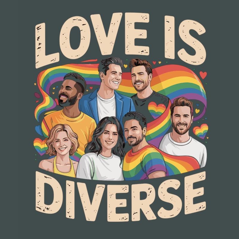 Love Is Diverse Pride Regenbogen