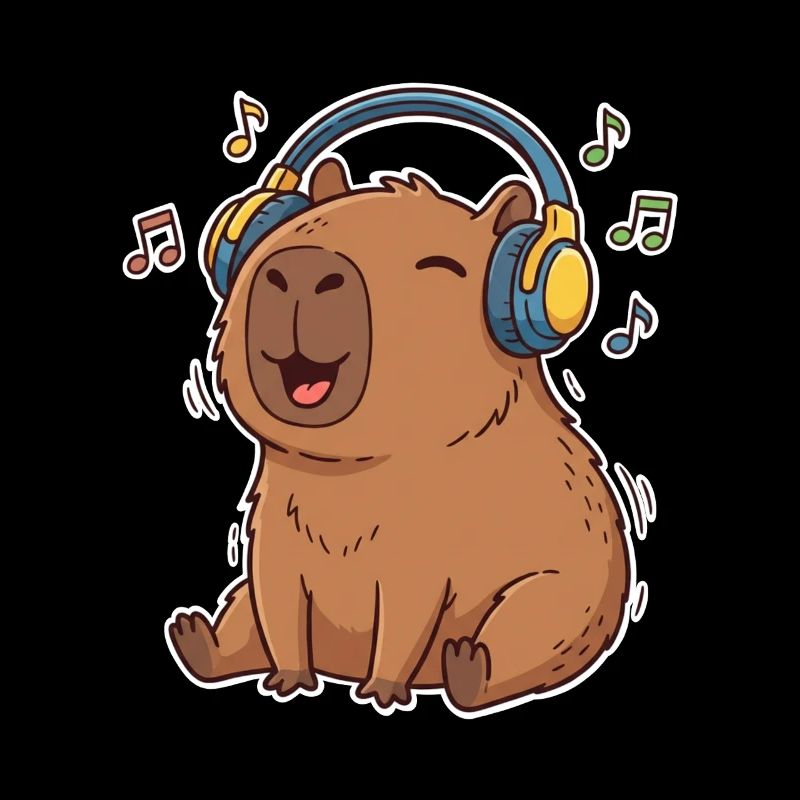 Capybara Music Singing