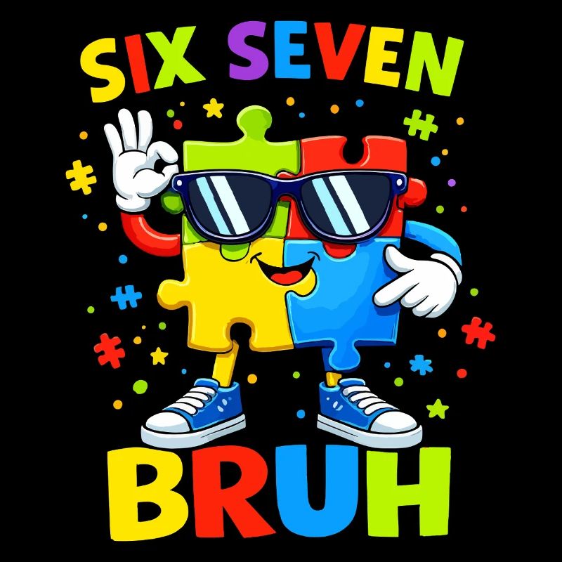 Six Seven Bruh 67. Geburtstag Junge Mädchen Puzzle