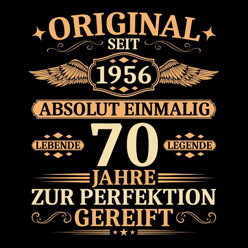 Original seit 1956 - Einmalig 70. Geburtstag