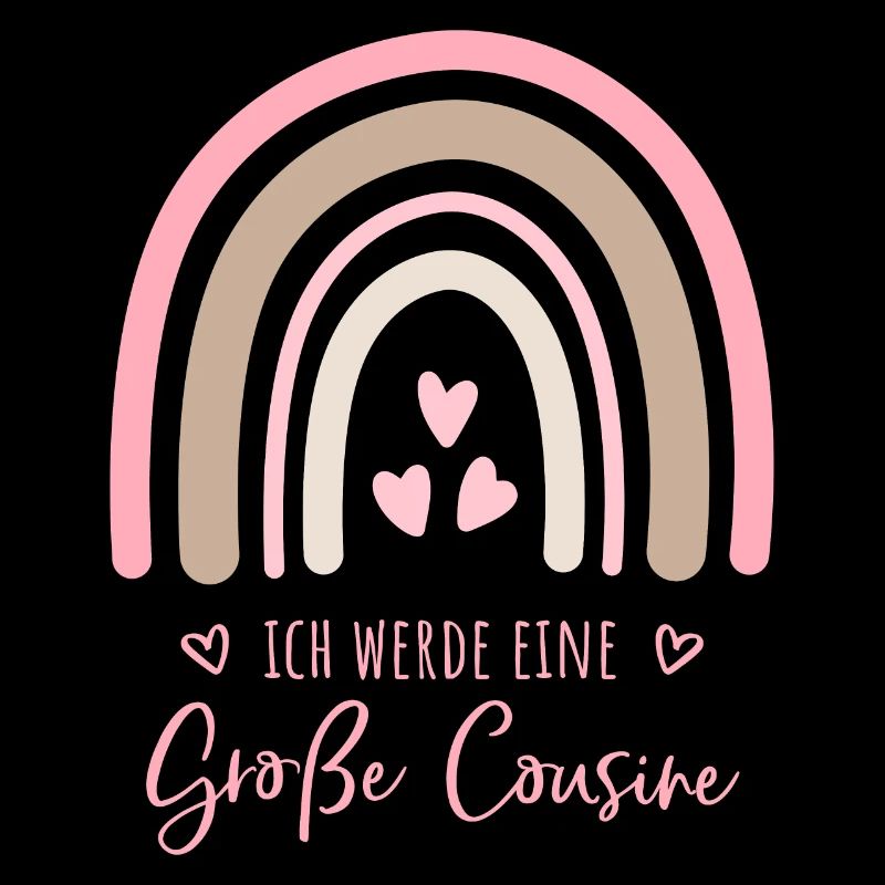 Ich werde eine große Cousine Boho Regenbogen