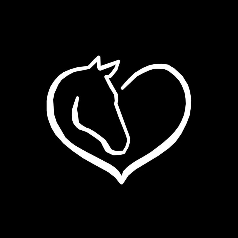 Pferd Herz Liebe Reiten Geschenk