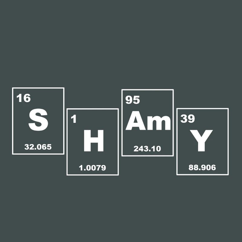 SHAMY Periodic Table Typography