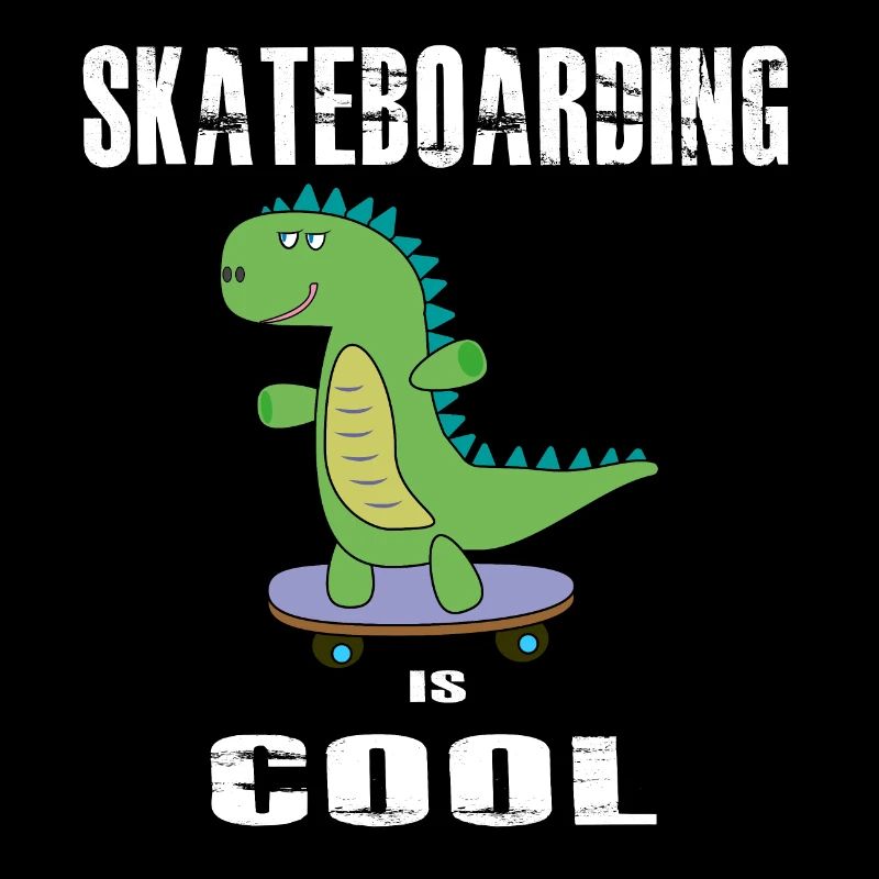 Skateboarding is Cool, Dinosaur, Dino, T-Rex