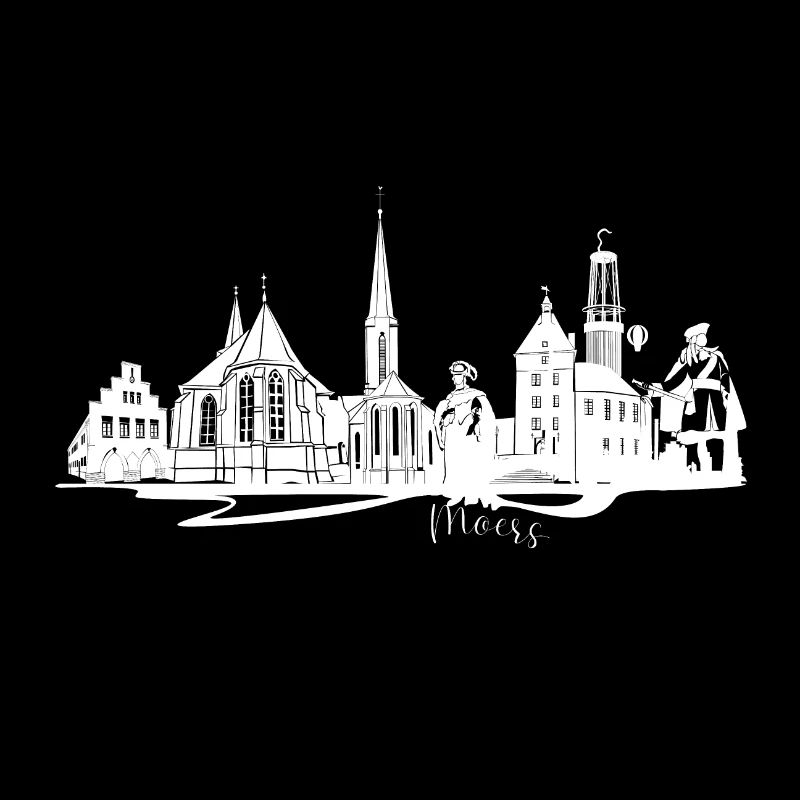Moers Skyline Silhouette Design