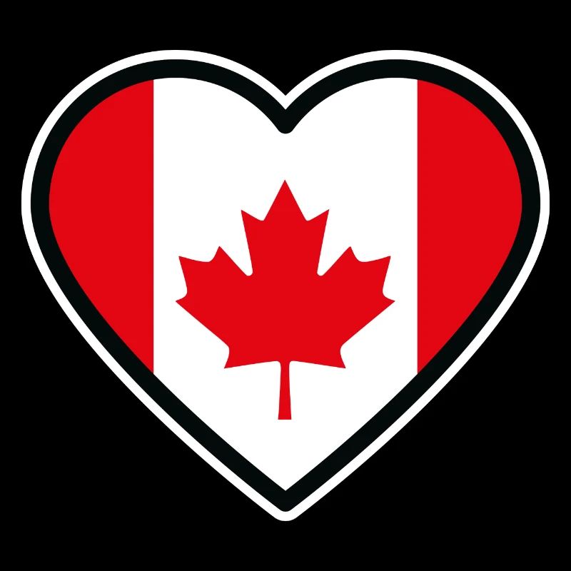 kanada flagge herz
