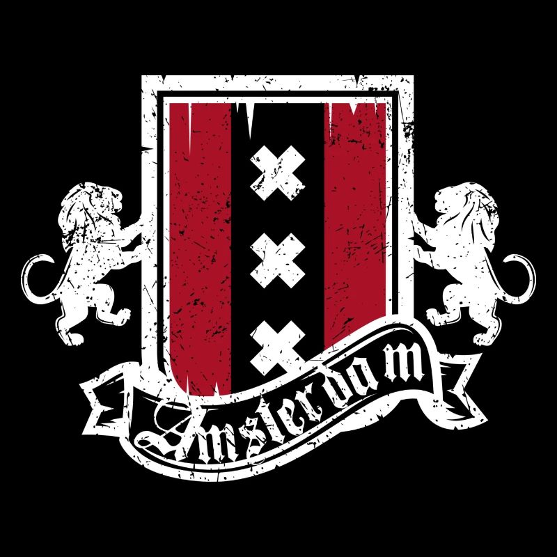 Amsterdam Crest Heraldry Lions