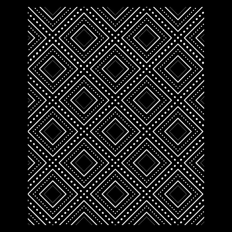 Weißes Karomuster - Kook Art