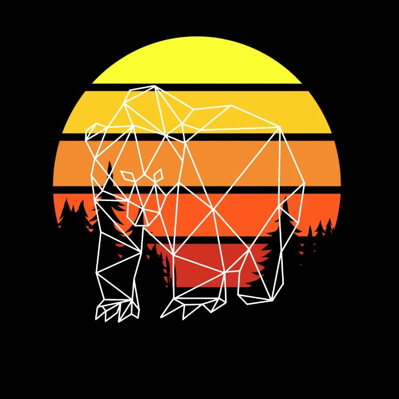 Bär Polygon Sunset
