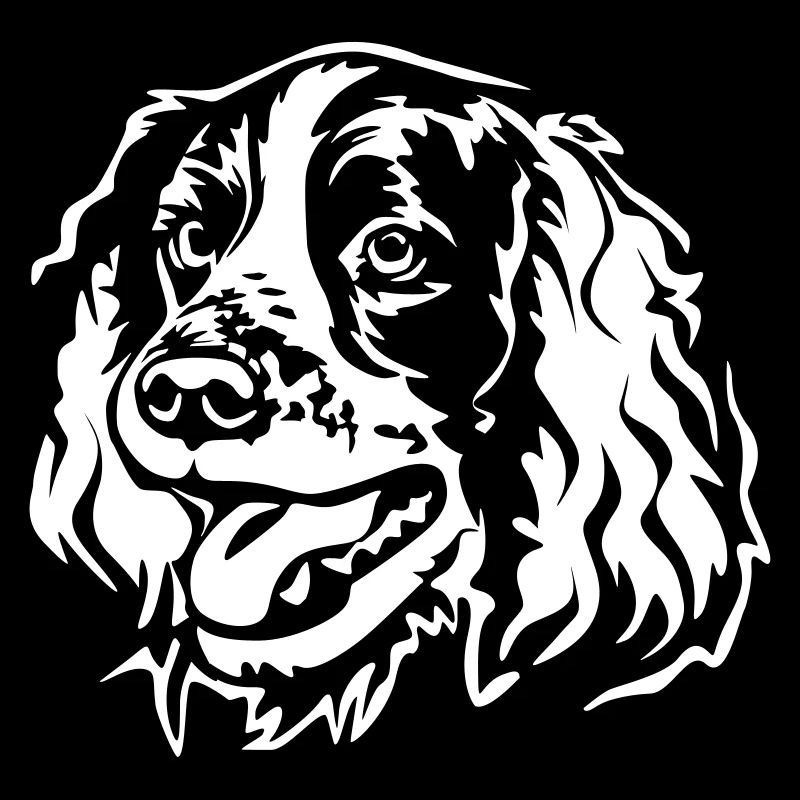 Englischer Springer Spaniel Kopf "Black Edition"
