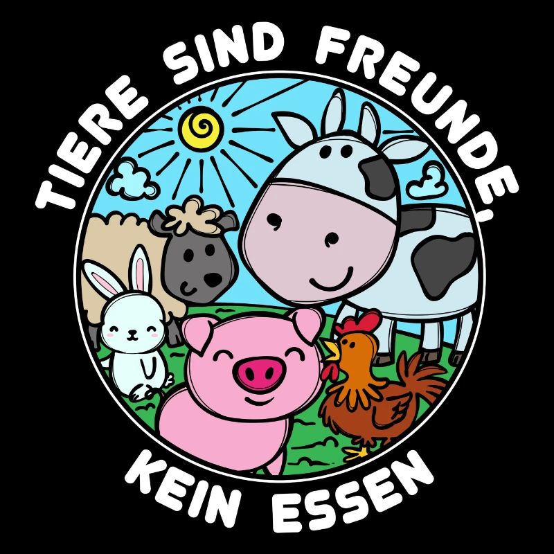 Schwein Kuh Vegan Statement Tierlieb