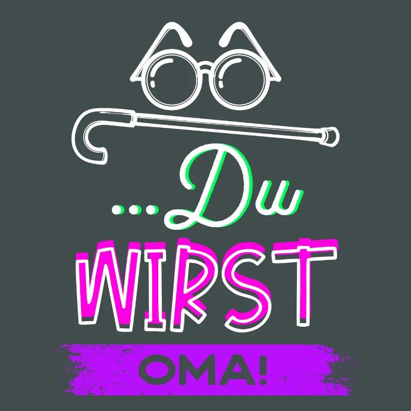Sehschwäche Brille Statement Großmutter Oma