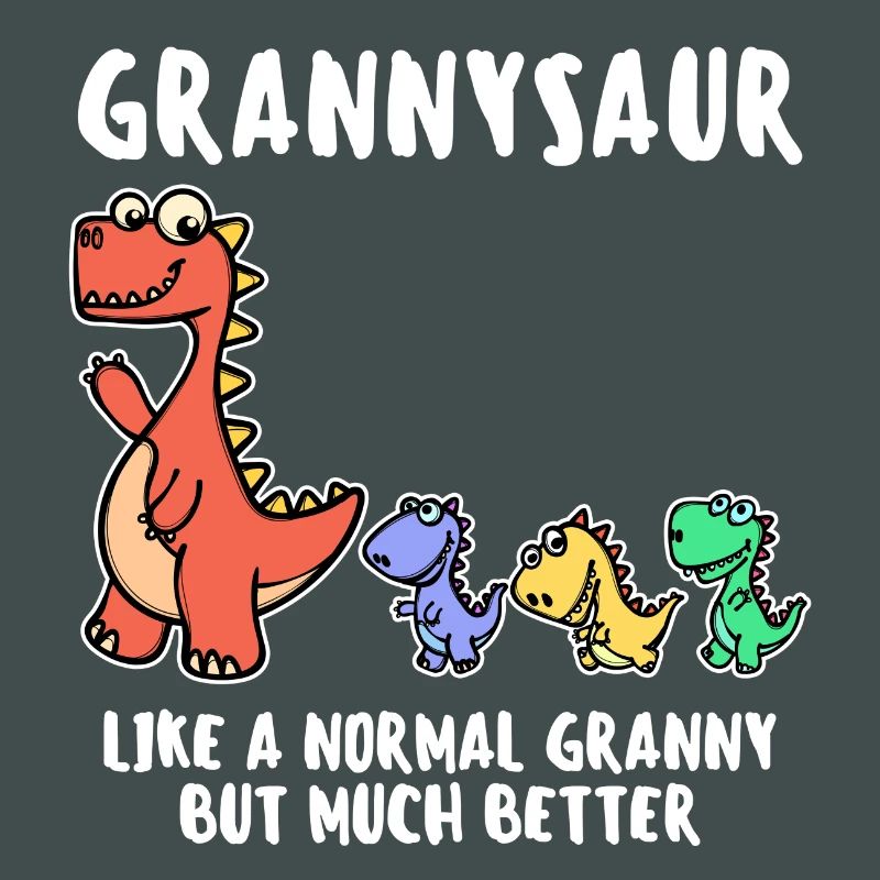 Oma Cool Statement Großmutter Dinosaurier