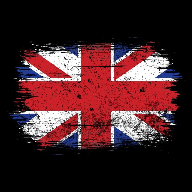 Brushstroke Union Jack Flag