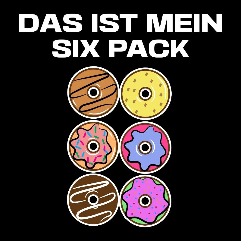 Lustig Süßigkeiten Donut Statement Naschen Backen
