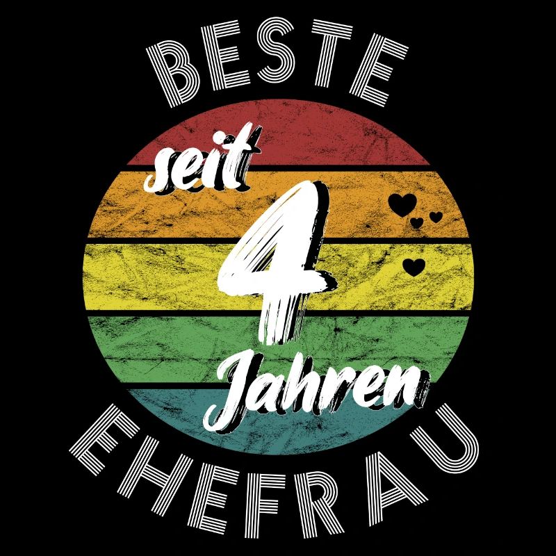 beste Ehefrau seit 4 Jahren 4. Hochzeitstag retro
