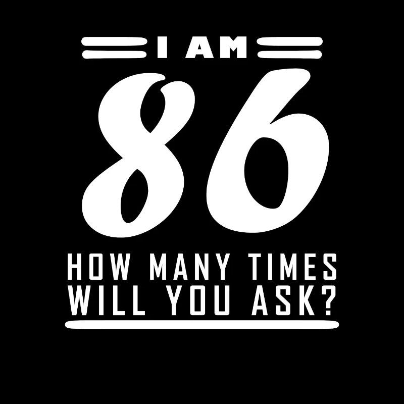 I am 86 – 86th birthday gift