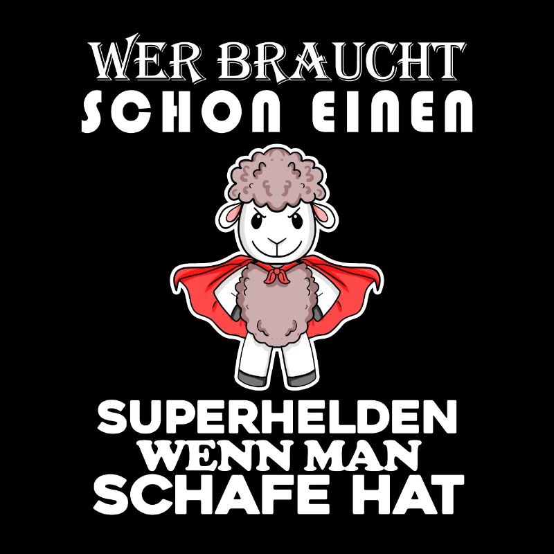 Schaf Superheld Hirte