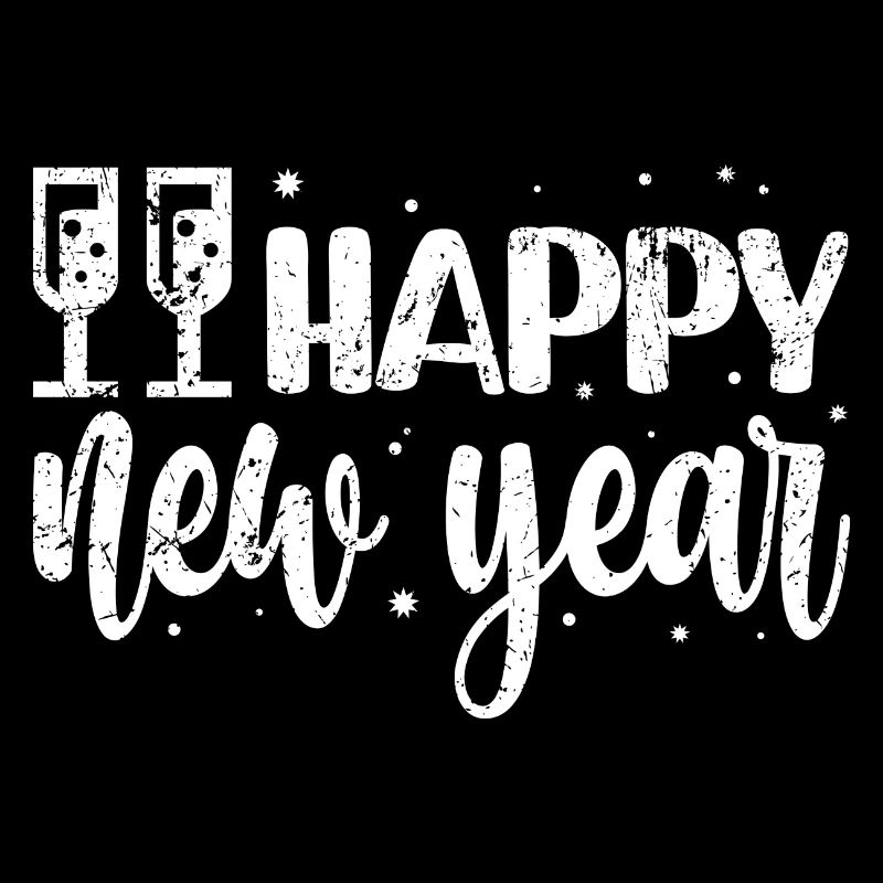New Year Festive Script & Snowflakes