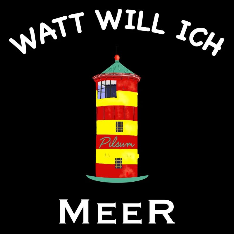 Watt will ich Meer, Pilsumer Leuchtturm, Nordsee