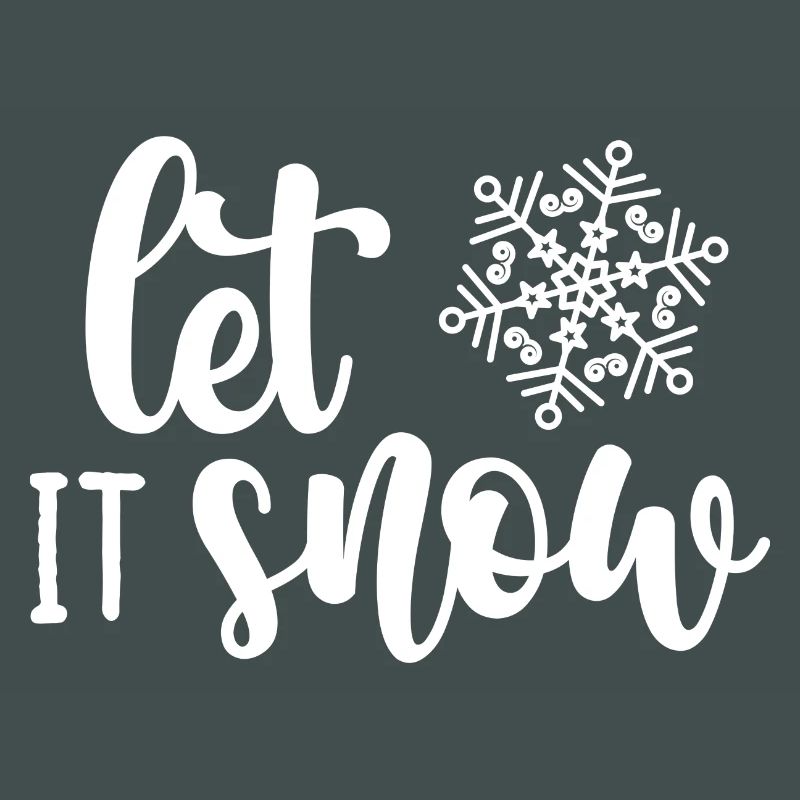 Typographie Winter Snowflake Script