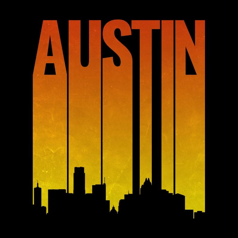 Austin Skyline Abendlicht