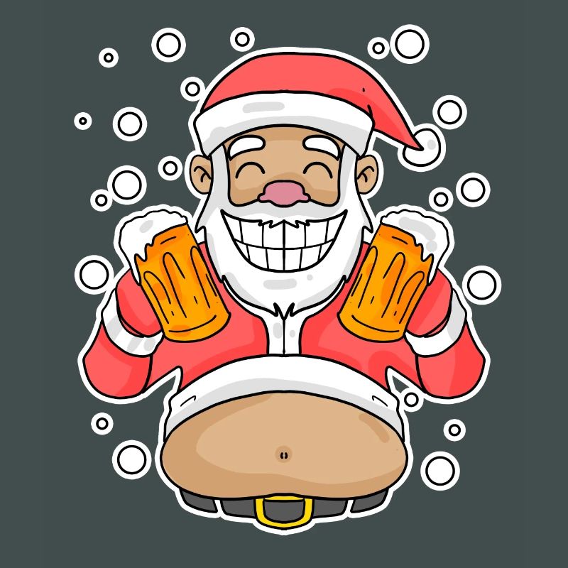 Weichmachten Bier Weihnachtsmann