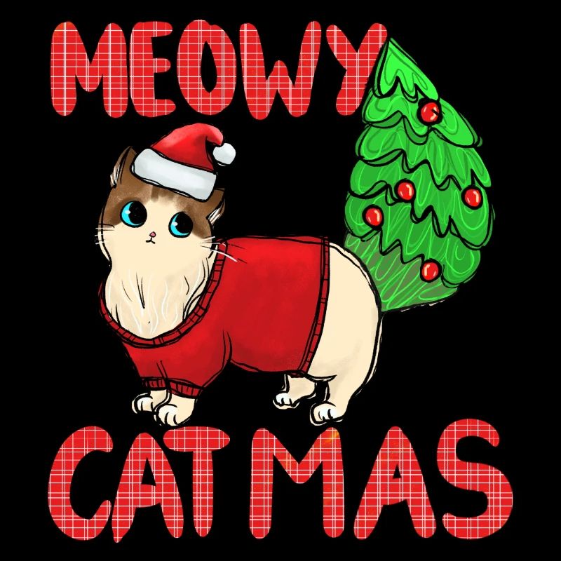 Pull de Noël Catmas Cat Meowy