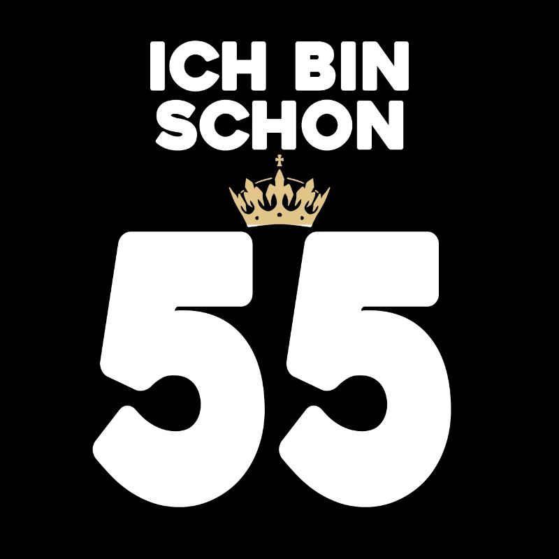55. Geburtstag Geschenk - 55 Jahre mit Krone