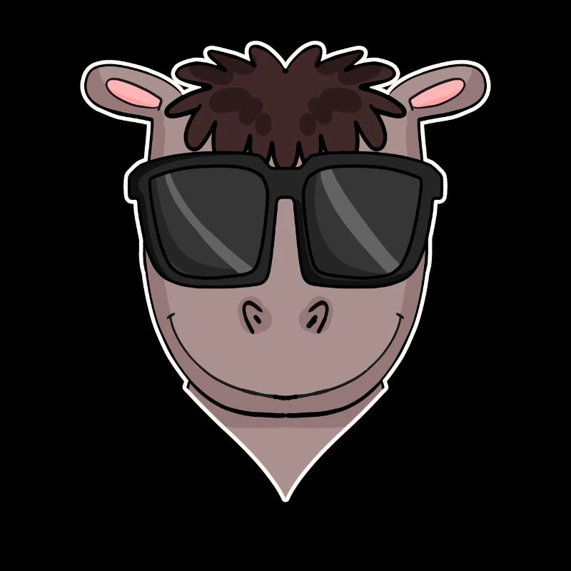 Pferd mit Sonnenbrille