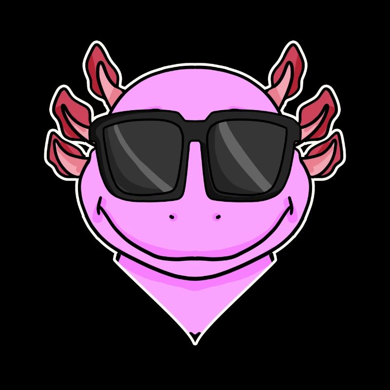 Axolotl with sunglasses