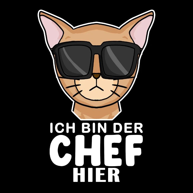 coole Katze - Abessinierkatze Katze Spruch